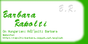 barbara rapolti business card